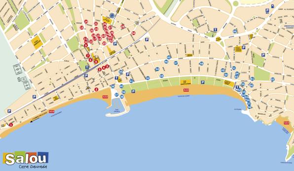 Gastrotour Salou 2013, map