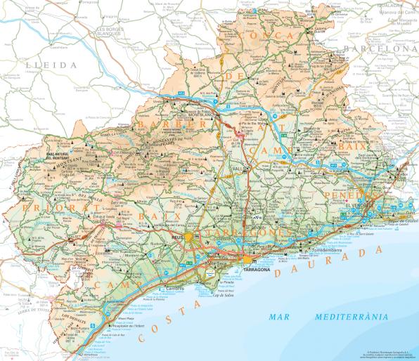 Costa Dorada Map