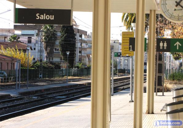 Estación de Renfe en Salou, en la línea Barcelona-Tortosa.