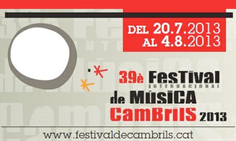 Festival Internacional de M&uacute;sica de Cambrils 2013. 