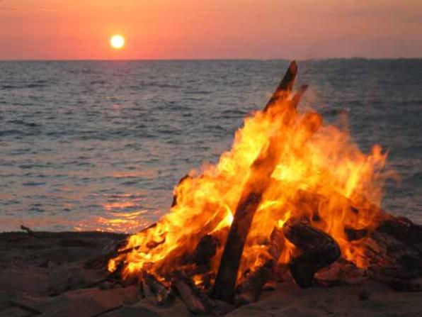 El foc de Sant Joan.