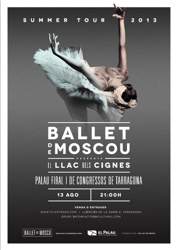 Cartel del espectáculo del Ballet de Moscú en Tarragona.