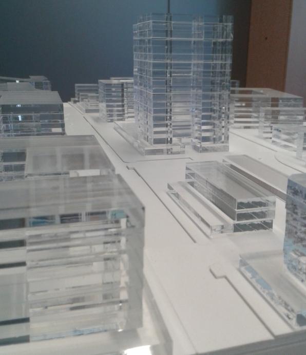 Model of the new hotel Carles Buigas Street.