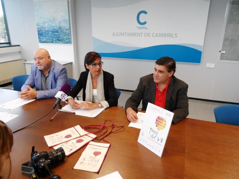 Momento de la presentaci&oacute;n de la feria Cambrils, pa&iacute;s del vino