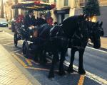 Les tartanes circulen pels carrers de Reus