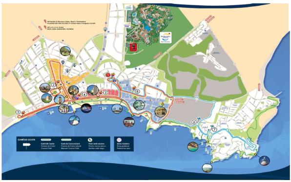 Recorrido tren tur&iacute;stico de Salou 2026