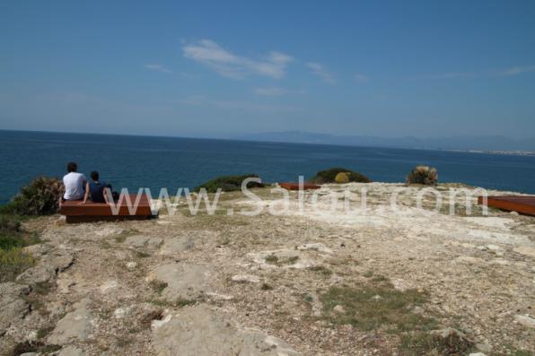 Viewpoints platforms and stairs in Cap Salou