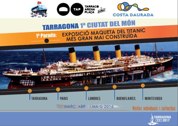 La maqueta gigante del Titanic se presentará en Tarragona