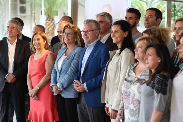  Pere Granados and his CiU candidate in the city of Salou