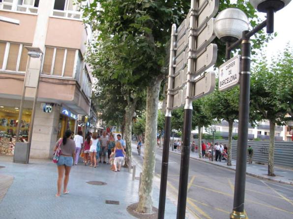 Calle Barcelona de Salou