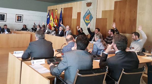 Ple municipal de l'Ajuntament de Salou