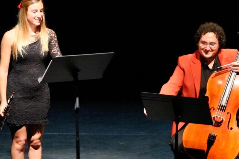 Edmon Bosch i Marta Vara, violoncel&middot;lista i obo&iuml;sta