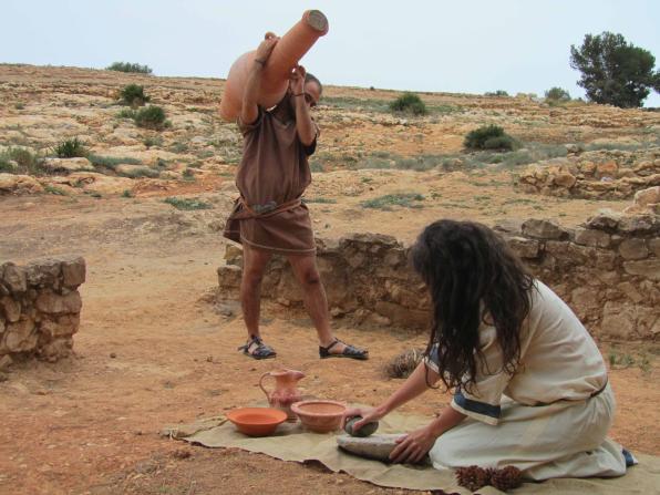 Recreació històrica del poblat preromà de la Cella de Salou