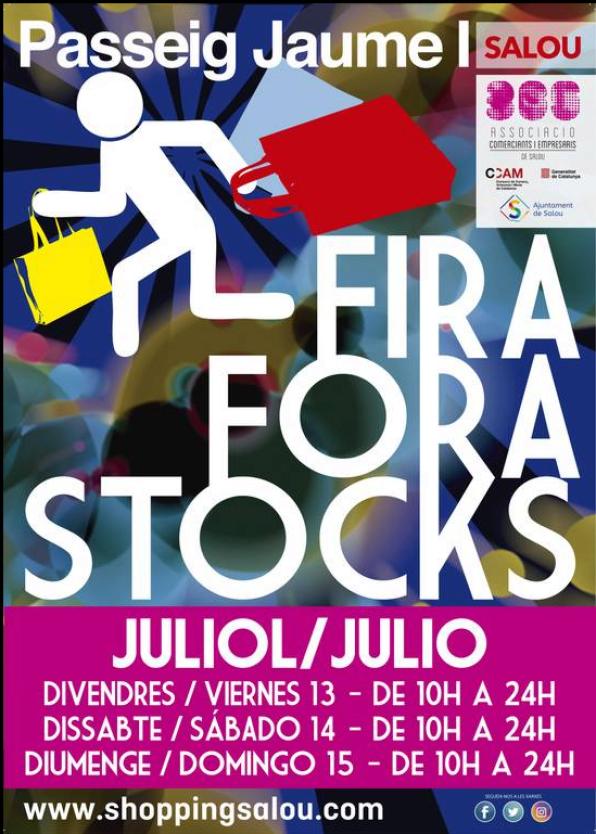 Cartell anunciador de la Fira "Fora Stocks"