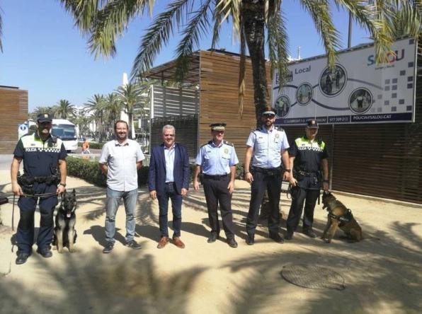 The presentation was made at the beach police station