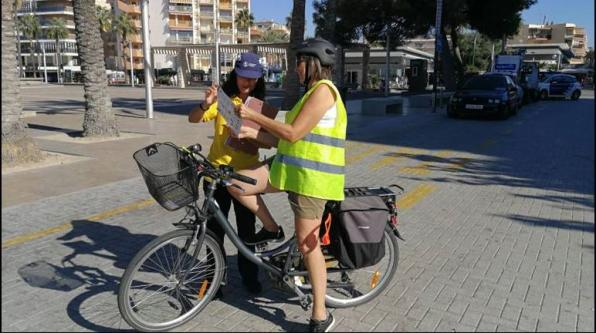 The campaign has begun informing cyclists