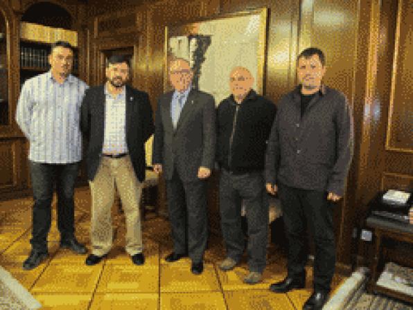 Josep Poblet received the Board of the FarmersŽ Union