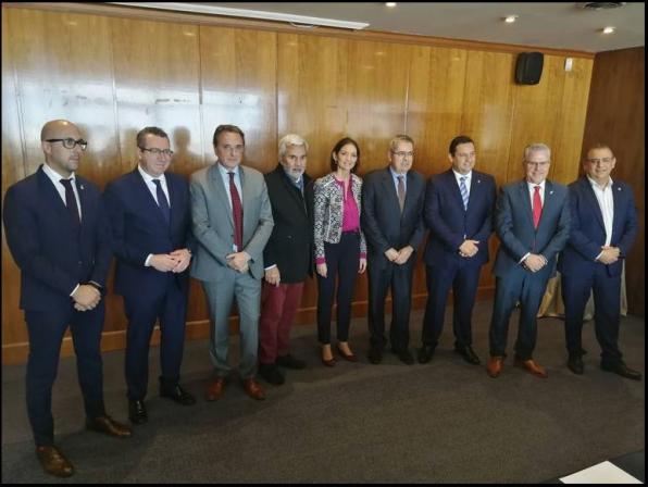 Los ocho alcaldes de la AMT se reunieron en Madrid