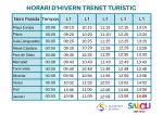 Horaris del trenet turístic de Salou a l'hivern