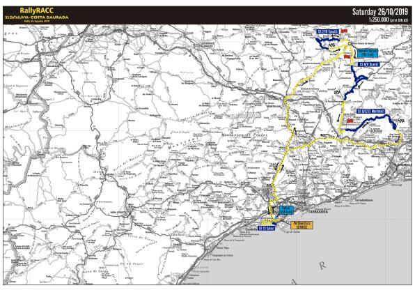 Mapa 2a etapa Rally 2019