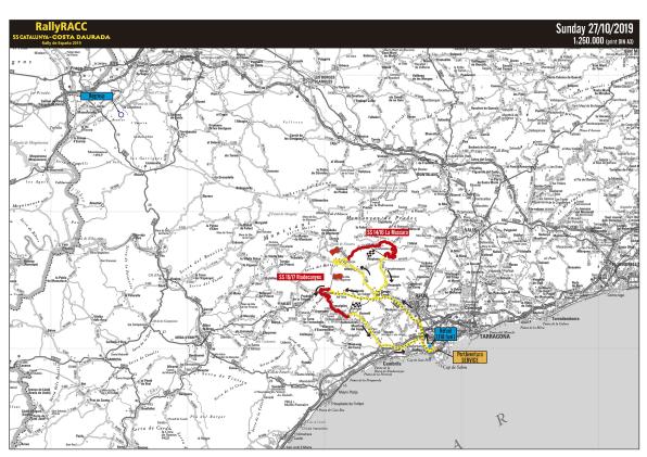 Mapa 3a etapa Rally 2019