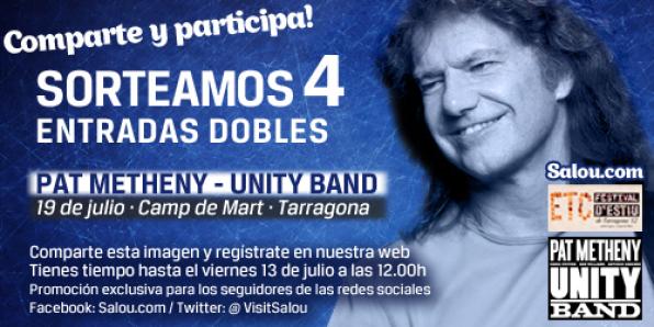 Participa en el sorteo de 4 entradas dobles para el concierto de Pat Metheny en Tarragona 1