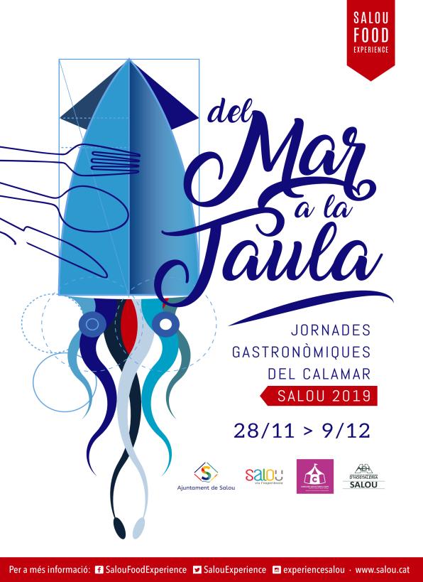 Cartel de las Jornadas Gastronómicas del Calamar de Salou 2019
