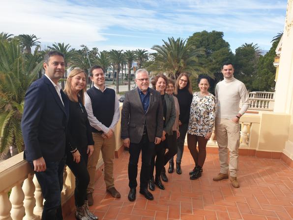 Salou Tourism Board team with the new manager