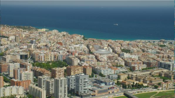 Aerial view of the city of Tarragona