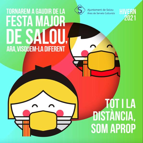 Poster of the Winter Festival and Coso Blanco de Salou 2021