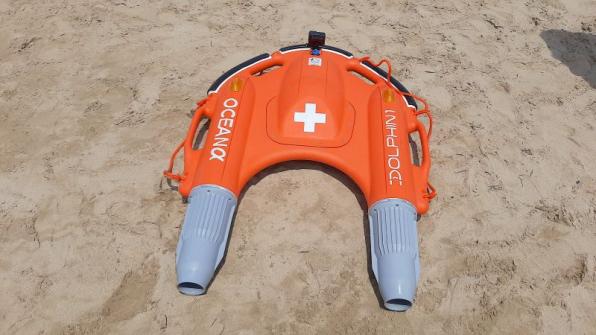 El dron salvavidas que se utiliza en verano en Salou