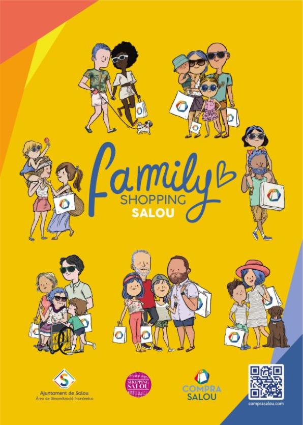 Family Shopping Salou campaign poster
