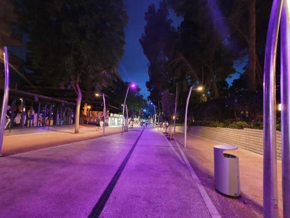 Nueva iluminación en la avenida Carles Buïgas de Salou