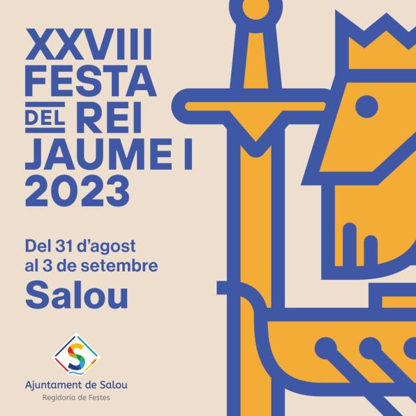 Cartel de la Fiesta del Rey Jaume I de Salou 2023