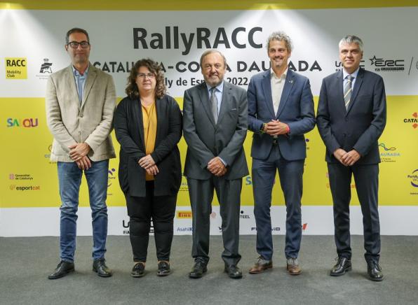 Representantes de las entidades que apoyan el RallyRACC 