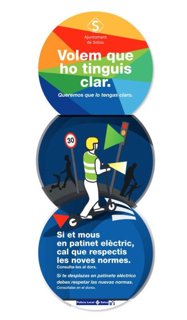 Image of the Salou ordinance brochure for electric scooters