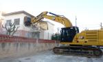 Image of the demolition of one of the 21 homes affected