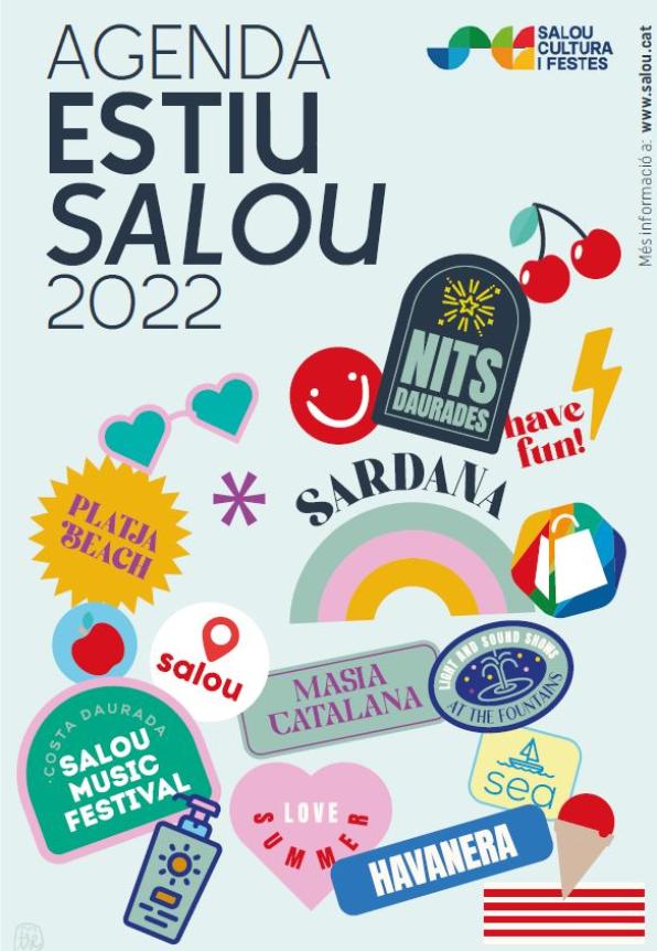 Poster of the summer activities agenda in Salou