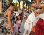 The parade around Salou streets before the proclamation