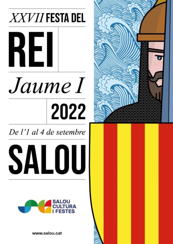 Cartel Fiesta Rei Jaume I Salou 2022