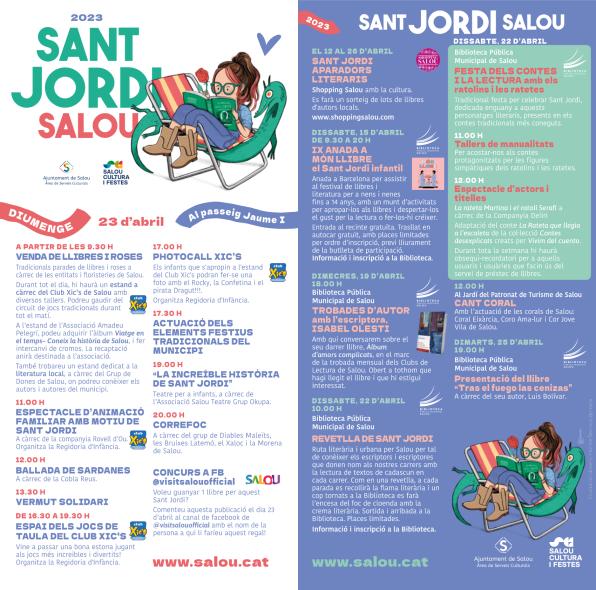 Programa de actos Sant Jordi 2023 en Salou