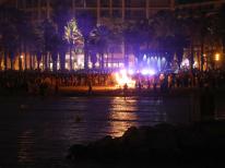 Bonfires and festivals of Sant Joan on the beach