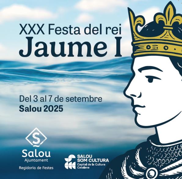 Cartel fiesta Rey Jaume I de Salou 2025