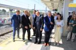 Momento de la inauguración estación tren Salou-PortAventura