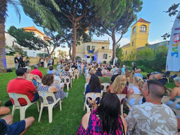 Momento del pregón de las Nits Daurades 2025 de Salou