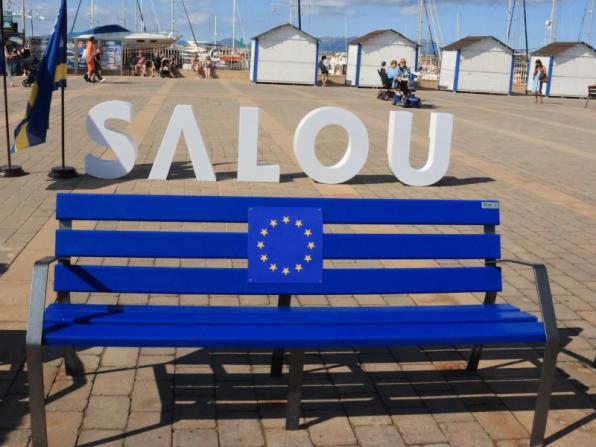 El "Banc per Europa" de Salou