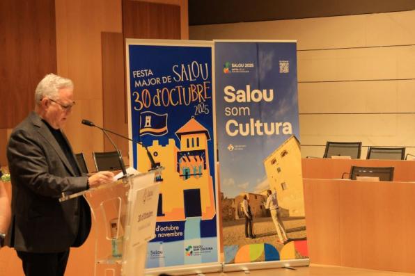 L'alcalde de Salou, Pere Granados, durant el pregó