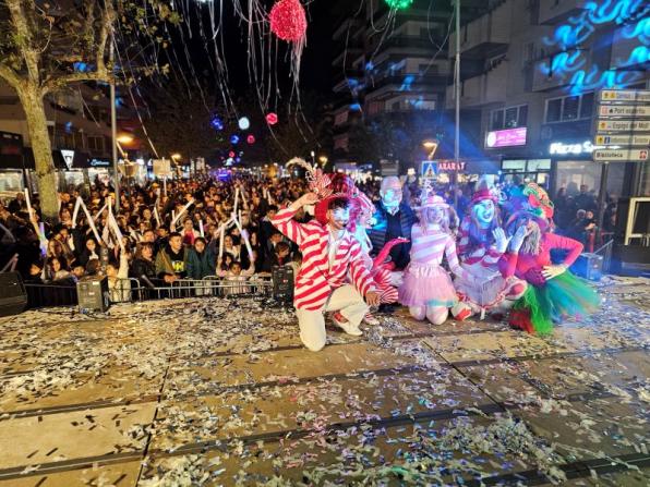 Espectáculo encendido luces de Navidad en Salou en 2024