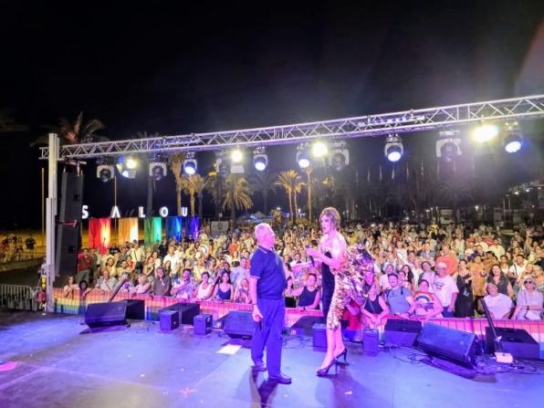Stage of the Proud of Salou - Diversity Festival. Contributed
