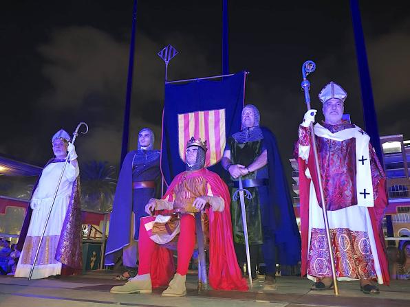 Arrival of King James I (provided)